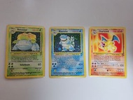 PTCG pokemon card  寵物小精靈 比卡超卡 初代主角 奇異花 噴火龍 水箭龜  請自己出價