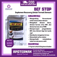 Bef STOP 100 grams - Medicine for Collapsed Cows Fever for Cows Goats Symptoms of Drooling and Colla