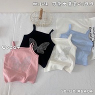 Guangzhou 2-piece t-shirt for HK KIDS girls, cute summer fashion tank top size 1-6 years old (code X