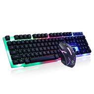 GTX300 Colorful LED Illuminated Backlight USB Wired PC Laptop Keyboard and mouse