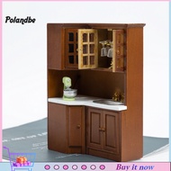 pe Dollhouse Cupboard Wide Application Stable Structure Wood Dollhouse Furniture Cupboard Model for 1/12 Doll House