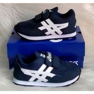 PUTIH Luxury Fashion Kids sport Shoes Imitation Asics Navy White