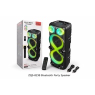🔊 ZQS-8238 Bluetooth Party Speaker Wireless Multimedia Speaker | Super Bass