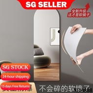 Acrylic soft mirror [SG Fast Shipping]Wall self-adhesive wall mirror wardrobe door fitting mirror wa