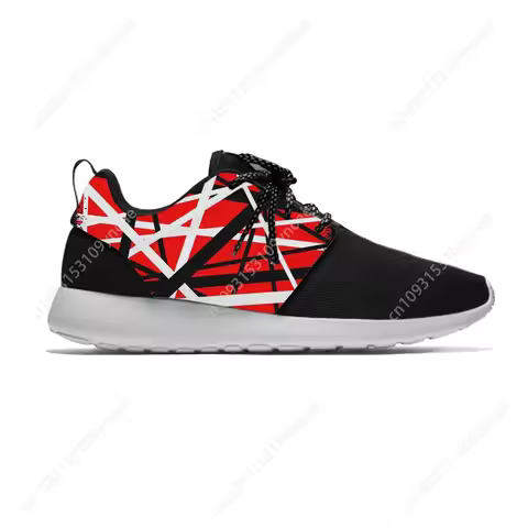 EVH 5150 Stripe Guitar Heavy Metal Rock Music Band Sport Running Shoes Casual Breathable Lightweight