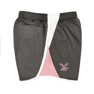 FBT Shorts Back Zip Pocket #SA2019 [Charcoal/Light Pink/White]