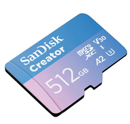 Thẻ nhớ MICRO-SD Sandisk Extreme uSD Blister Creator Card- 512GB- SDSQXAV-512G-GN6MS Chính Hãng