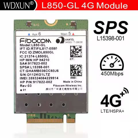 L850-GL LT4210 Fibocom Card Wireless 917823-001 WWAN Mobile Module 4G LTE NEU for HP 840 430 G5/440 