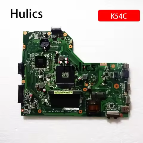Hulics Used For Asus K54C X54C Laptop Motherboard K54Ly K54hR REV:2.1 HM65 PGA989 USB3.0 DDR3 VRAN 6