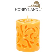 Lilin Silinder Lebah (335g) - Honey Land Beeswax Casted Cylinder Candle (335g)