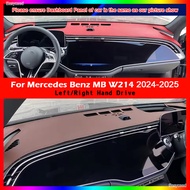 Leather Dashmat Automobile Dashboard Cover Dash Mat Anti-UV Accessory For Mercedes Benz MB W214 E220