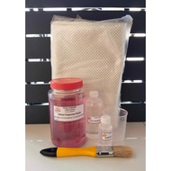 Fiberglass Set (G12) - 500ml Resin, 120cc Hardener, 1kg WRC, Brush, Cup w/ 30ml Wax Sol