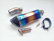 ชุดท่อสลิปออน Z250-300(แซด 250-300) NINJA250 300(นินจา 250-300)วัสดุแสตนลสเกรด 304+ปลายท่อ AK 4 นิ้ว