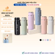 TopGifts thermos bottle 500ml with name engraved upon request BQ316 316 stainless steel core, safe a