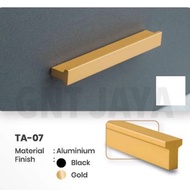 HUBEN TA-07 PULL black gold aluminum TA07 64 96 128 160 192 mm black gold handle door drawer cupboar