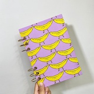 微笑香蕉 - A5 / A6 6孔活頁本 封面可水洗 無時效 行事曆 手帳