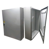 Electrical cabinet H800xW600xD250 powder coated (white gray) - Lever lock with key