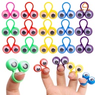 10/20 Pcs Colorful Finger Puppets Ring Puppets Wiggly Eyeball Toy for Kids Birthday Party Classroom Favors
