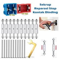 10pcs Screw Set 86mm Repair Box Repair Tools WallStop Kontak