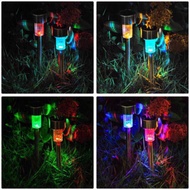 Colorful Luz LED Solar Panel Tube Lawn Ground Lighting Luminaria Waterproof/ Raya Pelita Solar Light