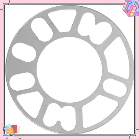 A77T-4Pcs Aluminum Wheel Spacers Shims Plate Auto Wheel Spacers Stud For 4X100 4X114.3 5X100 5X108 5