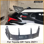 Hight Quality Car Rear spoiler For Toyota GR Yaris Real Carbon Fiber Rear Roof Spoiler Roof Rear Win