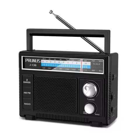 J-136 Retro Radio FM AM Radios AM FM Radio TF USB mp3 player Speaker 22-inch antenna that for Indoor