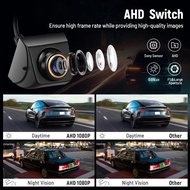 AHD 1080P กล้องถอยหลัง Kamera Spion หน้ามุมกว้าง170 °IP69กล้องหลังสำหรับรถยนต์/รถบรรทุก/SUV/รถตู้พร้อมอุปกรณ์ช่วยจอดรถอเนกประสงค์12V-24V