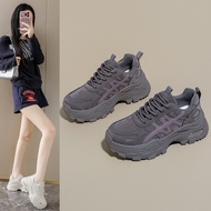 Korean Version New Style Daddy Shoes Female 2026 Student Running Sports Thick-Soled Heightening Casu