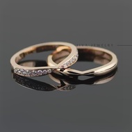 Men's/women's SILVER WEDDING COUPLE FIANCE RING - J226