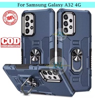Casing Untuk Samsung Galaxy A32 4G Hard Case Ring Armor Robot Case Kickstand Hybrid/Ring Holder