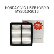 SAKURA กรองอากาศ HONDA CIVIC 1.5 FB HYBRID ปี 2013-2015