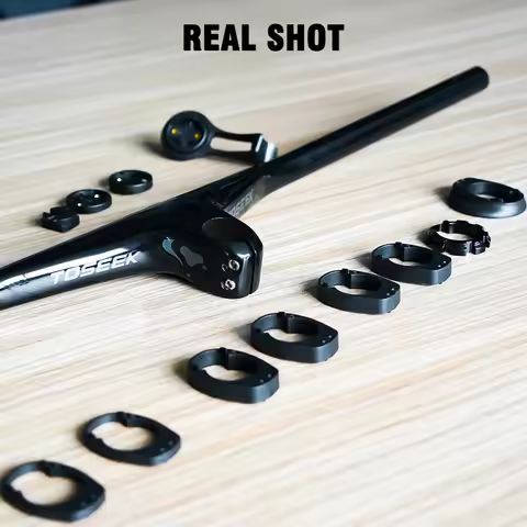 TOSEEK TM200 MTB Handlebars Stem 28.6mm-17Degree Internal Wiring Carbon T800 Integrated Handlebar Fo