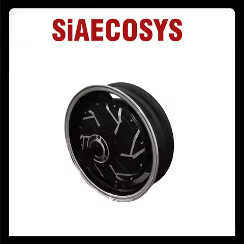 QS Motor 5000W 14inch V4 Hub Motor 48V/72V Double Shaft for Electric Motorcycle High Torque