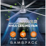 2.4 Meter HVLS industrial Ceiling Fan 8ft fan 100inch fan Factory Fan Foodcourt Fan Hall Big Fan Hel