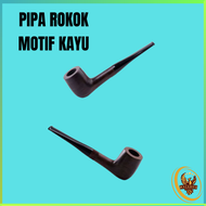 TERLARIS MUXIANG Pipa Rokok Motif Kayu Smoking Tobacco Pipes / Pipa Rokok Motif Kayu Keren murah bag