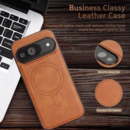 Premium Pu Leather Magnetic Leather Back Case For Google 9 Pro XL Pixel 9a Pixel 8 Pixel 8 Pro Pixel