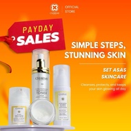 CHARMS HQ Skincare Set Jumbo Size for Dry Oily Skin Cleanser Toner Moisturiser Night Cream