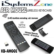 WIRELESS KEYBOARD MOUSE REMOTE CONTROL BACKLIT 2.4G CONTROL THE SMART TV/ADROID TV BOX/PC/ETC