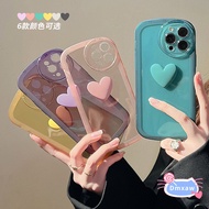 3D Love Heart Transparent Phone Case For Xiaomi Mi 13 12T 12 11T 11 Pro 12X Case Camera Lens Shockproof Soft Cover