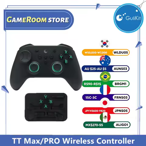 GuliKit Gamepad TT Max/Pro Wireless Controller with TMR Joysticks & Triggers Gamepad for Windows /Ni