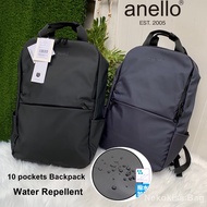 NekokissBag Anello NESS BACKPACK 10 pockets Water Repellent กระเป๋าผ้าPVCกันน้ำ กระเป๋าเป้สะพายหลัง