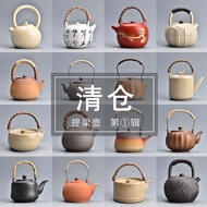 Pottery Fan Pottery Pot Ceramic Handle Pot Surrounding Stove Teapot Large-Capacity Pottery Pot Tea S
