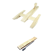 E6Wood Electric RC Speed Boat Air Boat Speed Racing Boat Radio-Controlled DIY Building Kits