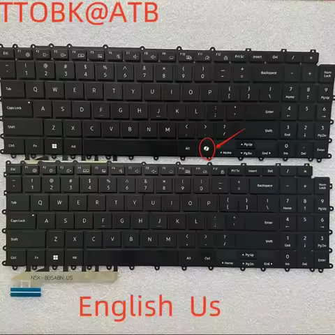 US/Spanish/French/UK Laptop Keyboard for Samsung Galaxy Book3 4 Pro 360 NP 950QDB NP950QED 750QFG 96