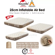 Naturehike Inflatable Air Bed Mattress 25cm thickness with Rechargeable Auto Built-in Pump Camping Outdoor Portable