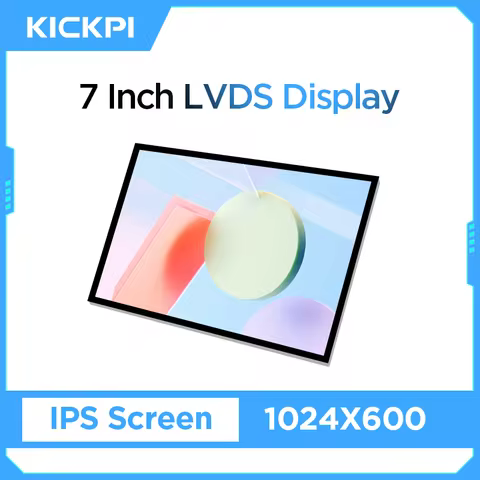 7 Inch Touch Screen KICKPI 7 Inch LVDS Touch Screen Capacitive Touch IPS Display 1024*600 LCD Monito