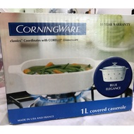 Corningware 1L Covered Casserole (Blue Elegance Design)