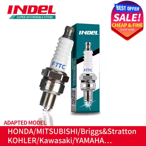INDEL F7TC Spark Plug 4-stroke Engine Lawn Mower Parts Micro Tiller Accessories Generator Water Pump