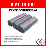 28x43cmx100pcs Flyer Courier Bag Parcel Beg Kurier Flyer Packaging Plastic Bag Poslaju dhl j&t natio